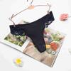 Thong Panties Girls Lace Belly Threaded Thongs Women'S Low Waist Breathable Pure Cotton T-Pants