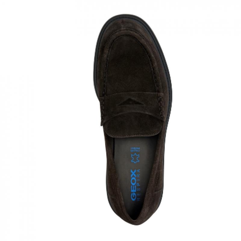 Geox Men S Loafer Dark Coffee Spherica Ec7