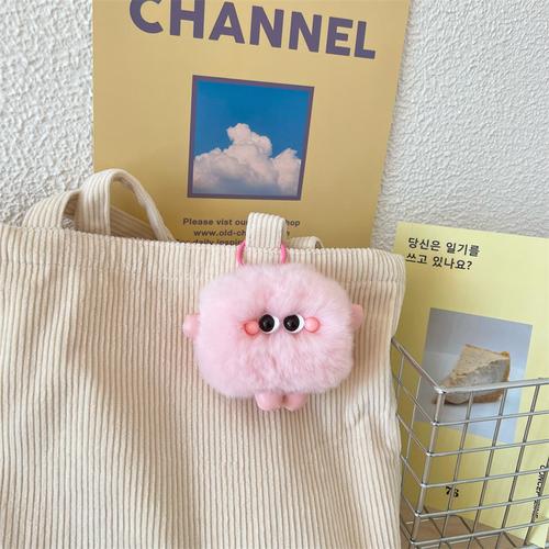 

Булочка ins милый мультфильм выдра кролик мех автомобильный брелок плюшевая кукла рюкзак кулон кукла подарок розовый