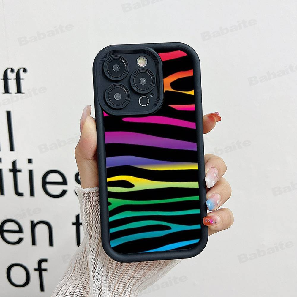 Zebra Pattern Art Phone Case For IPhone 17 16 15 14 13 12 11 Pro Max Anti Drop Soft Cover