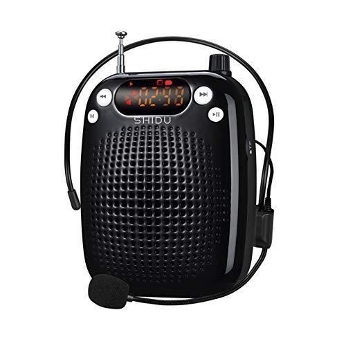 Amplificateur voix portable avec microphone casque 10W Batterie rechargeable 2000mAh Syst eme de sonorisation amplificateur de voix