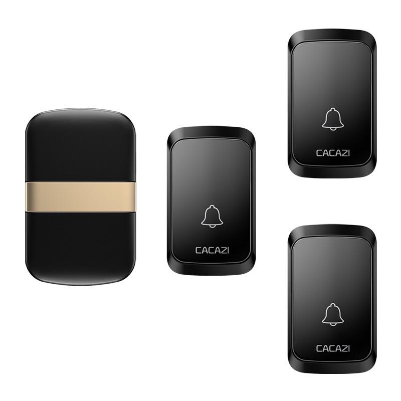 Wireless Waterproof Doorbell with No-Battery Receiver & Long-Range Elderly Call Button