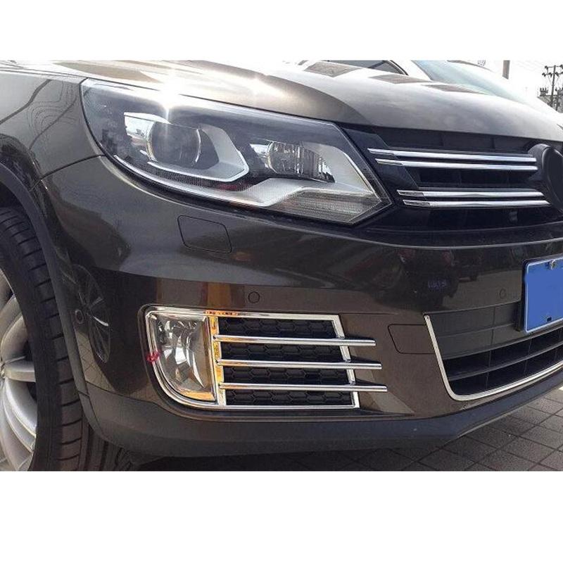 For Volkswagen VW Tiguan MK1 2010-2014-2016 Rear Fog Light Frame Rear Trunk Mirror Handle Bowl Fuel Cap Door Body Cover Trim