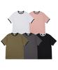 PRIMATE Women'S Ribbed Ringer Short Sleeve T-Shirt 5 Colors
