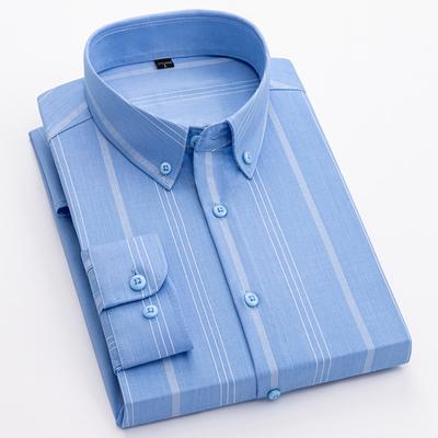 Gestreiftes Langarmhemd für Herren, Frühling und Herbst, neue Herrenbekleidung, professionelles Business-Casual-Shirt, vielseitiges Oberteil