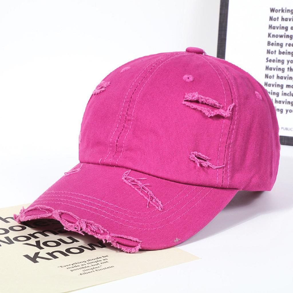 

Многоцветная бейсболка с мягким верхом и эффектом потертости - Модная, универсальная, дышащая бейсболка-утка Adjustable