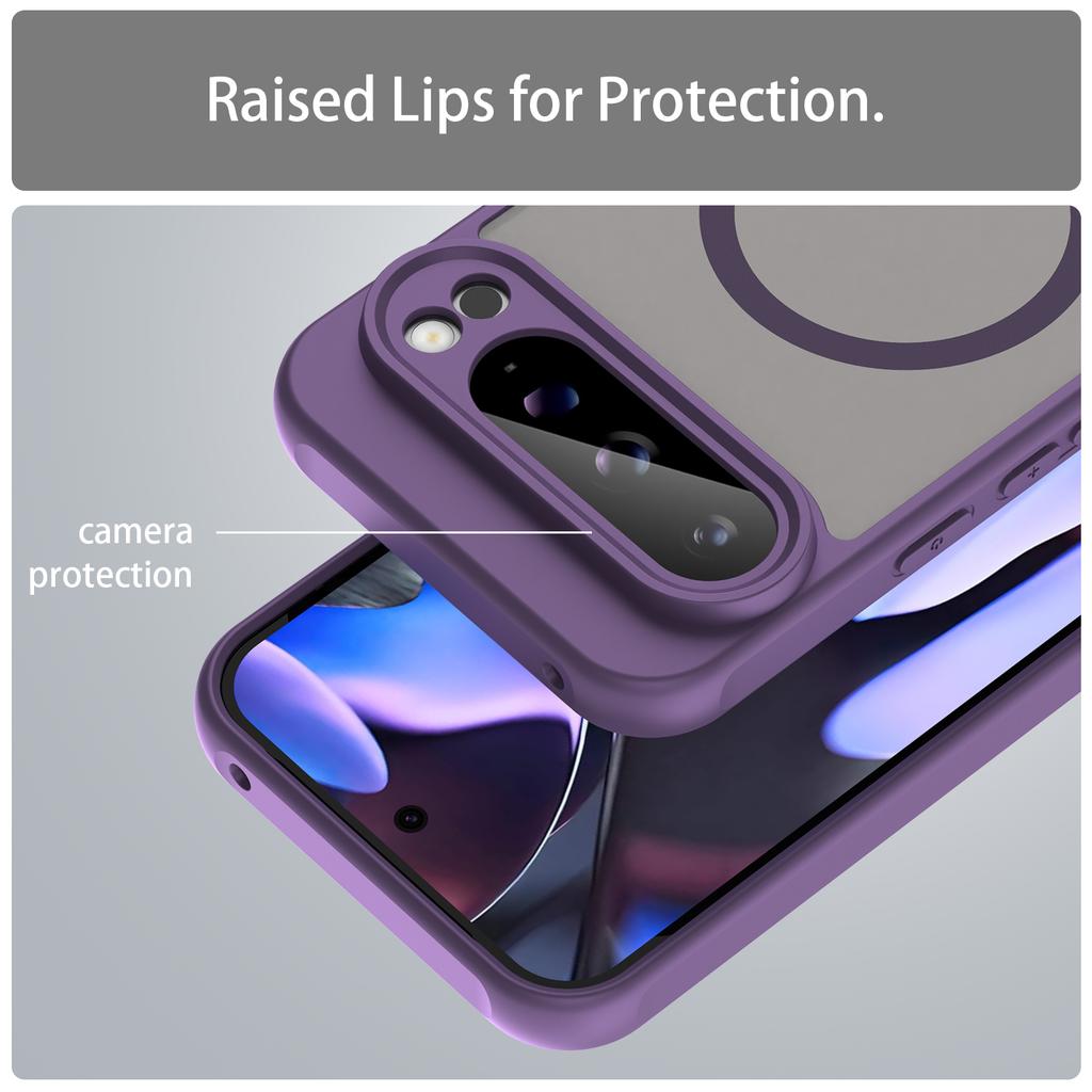 Google Pixel 9 Pro XL Phone Case,Magnetic Shockproof Phone Case,Bumper Hybrid Cover for Google Pixel 9 Pro XL