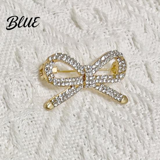 Shawl Safety Pin Brooch Women Bowknot Shape Anti-Rust Finish Clip