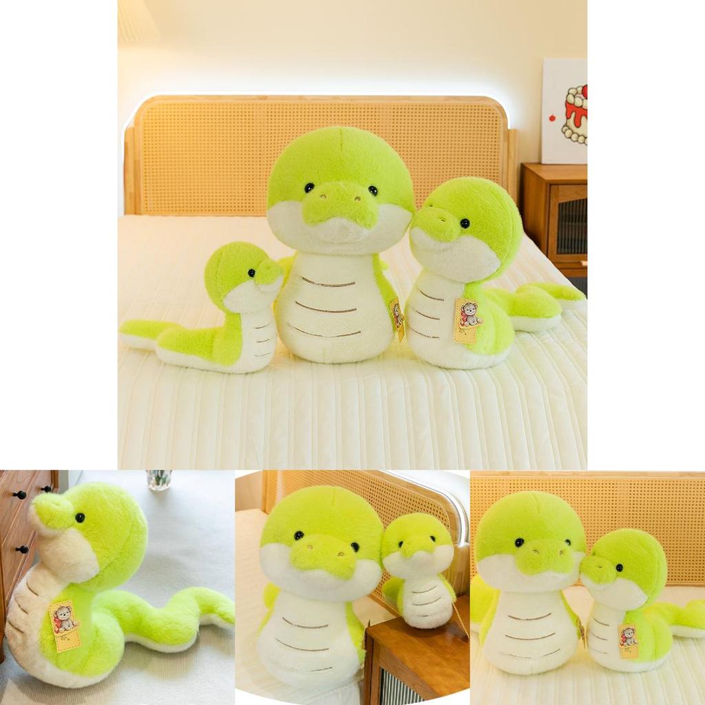 Adorable Plush Green Snake Doll Cotton Stuffed Animal Soft Cuddly Toy 100cm
