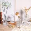 Glass Bud Vases Set of 6 Small Clear Bud Vases In Bulk, Mini Vintage Decorative Bottles, Modern Floral Centerpiece for Flowers