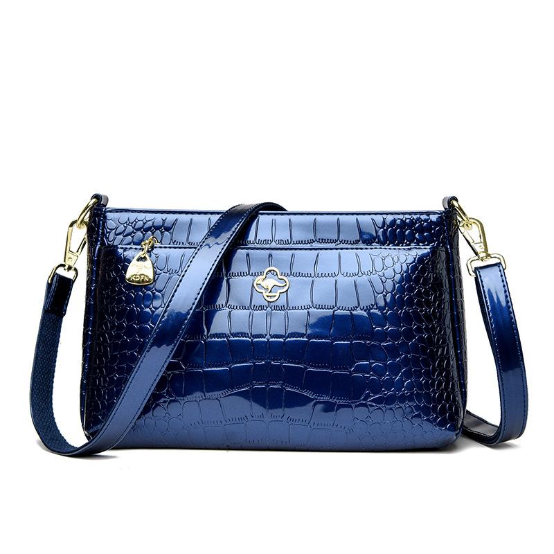 

Модна жіноча сумка на одне плече великої місткості, універсальна крос-боді та ручна. синій