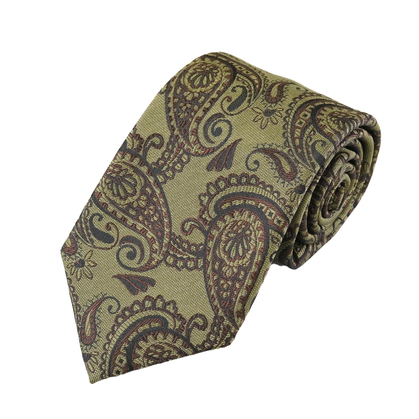 [WIC DESIGN  TUSSAH SILK Paisley Pattern Tie]