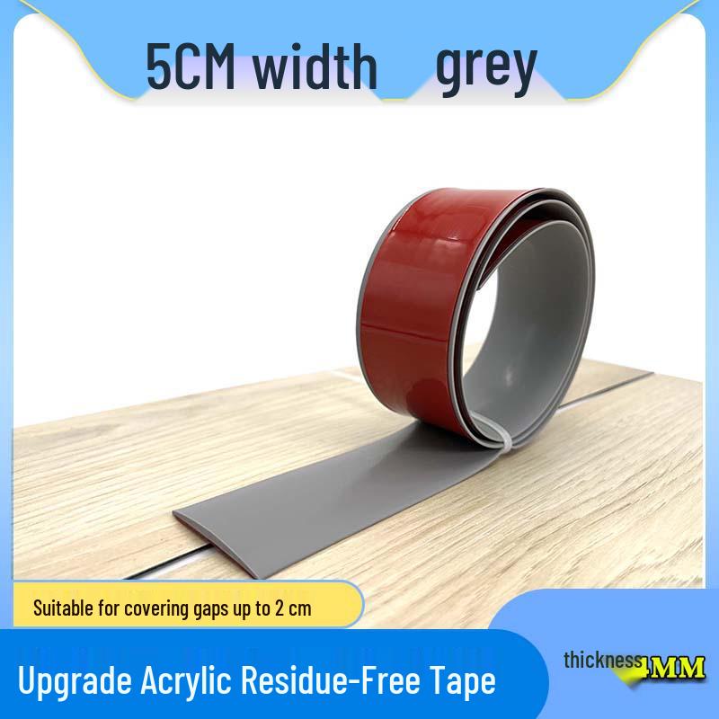 Self-Adhesive Wood Floor Trim Strip - Glue-Free Edge Divider for Doorway and Threshold Decoration