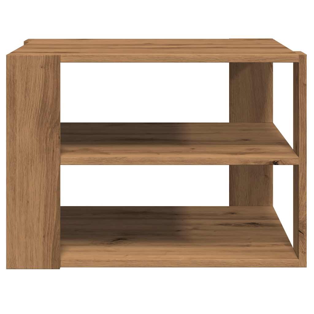  Coffee Table, Artisan Oak 58x58x40 Cm, Wood-based Material