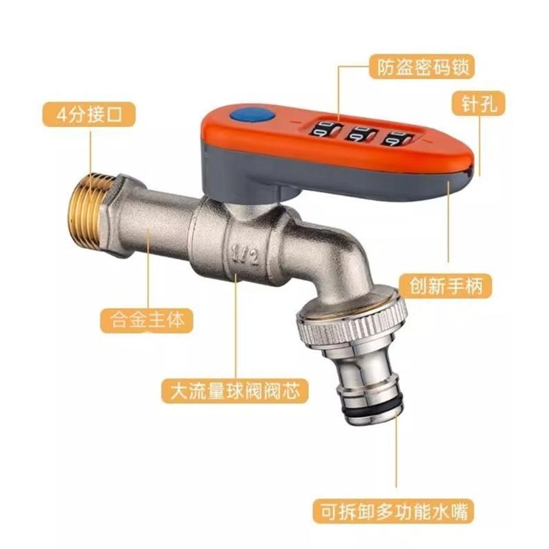 Upgrades Frost Proof Exterior Spigot Large Water Output Not Theft Combination Locking Weather Resistant Outdoor Water Tap
