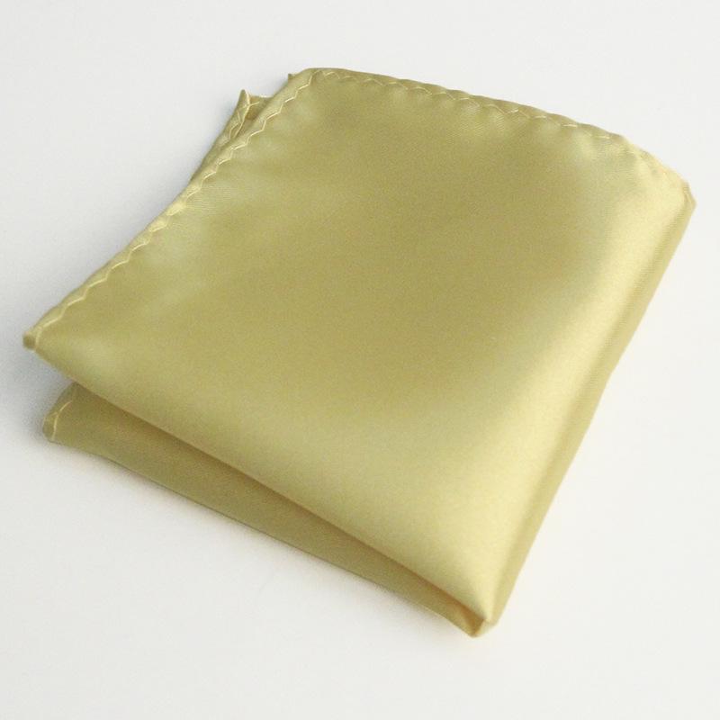 Men's Solid Color Pocket Square for Suits - Multi-color Wedding & Business Accessory Scarf