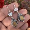 Titanium Agate Gemstone Earring Jewelry 925 Sterling Silver