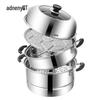 Adneny Fumanjia 28cm 3-Layer Stainless Steel Steamer Pot AO-29A