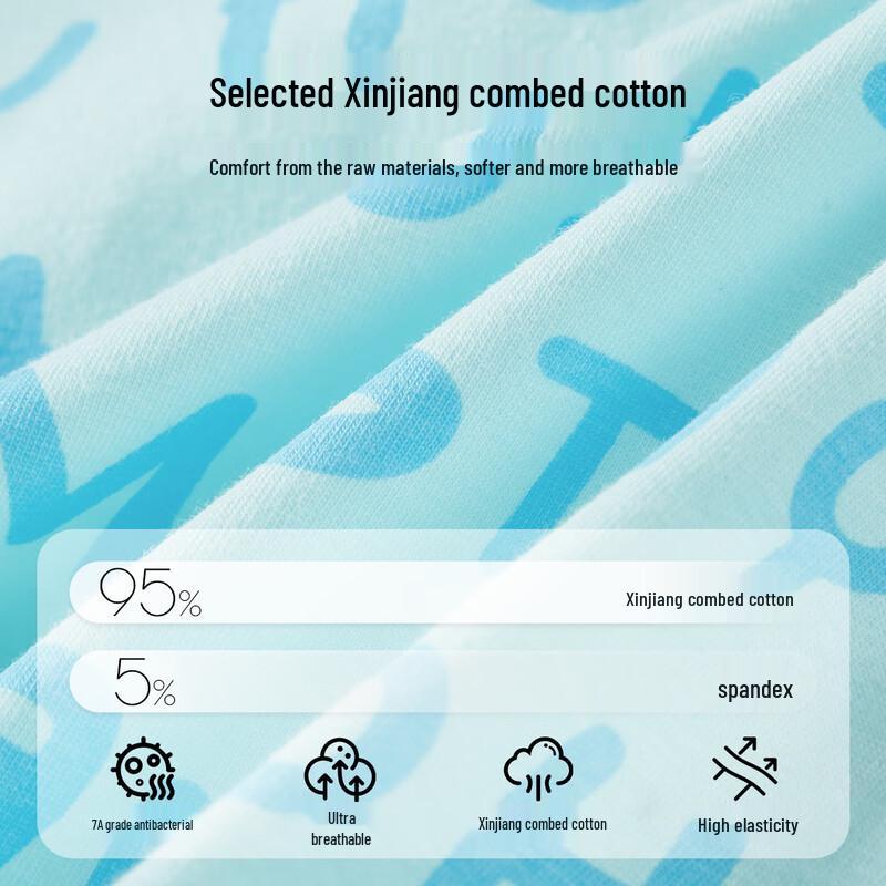 FENTENGCARE Teen Boys' Pure Cotton Boxer Briefs