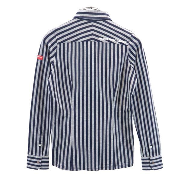 MASTER BUNNY EDITION made in Japan Striped Pattern Long sleeve Button down shirt Women Used