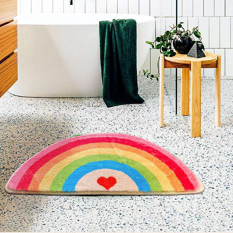 Shower Rugs Bathroom Foot Mats Bathroom Mats Foot Rugs Bedside Rugs Imitation Cashmere Hydrophobicity  Manageability