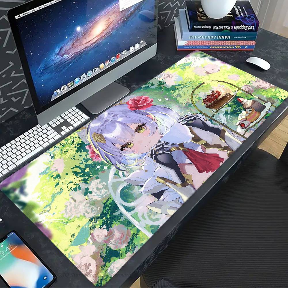 Noelle Anime G-Genshin Impact Mousepad Non-slip Suitable For Office Computers Laptops E-sports Game Desk Mats XXL Keyboard
