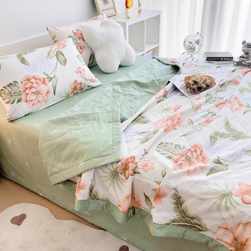 Southern Life Gewaschene Baumwolle Sommerdecke