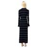 French Connection Womens/Ladies Ottie Striped Knitted Knitted Bell Sleeve Maxi Dress