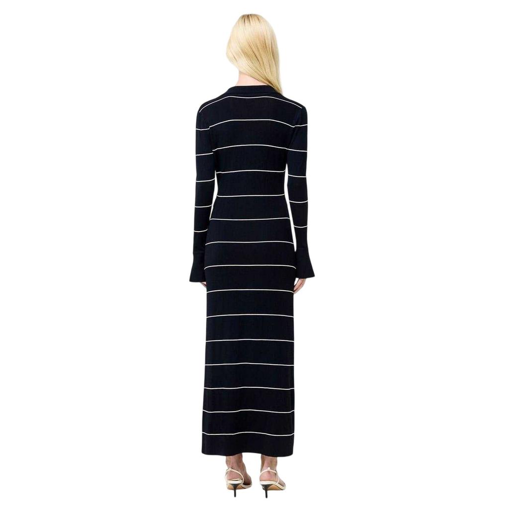 French Connection Womens/Ladies Ottie Striped Knitted Knitted Bell Sleeve Maxi Dress