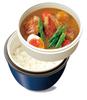 ASVEL Insulated Lunch Cafe Bowl 800ml Capacity 2 Servings of Vacuum Large Dishwasher A3256 Box, Style, (Holds Rice), 2-Tier, Insulated, Capacity, Ag+