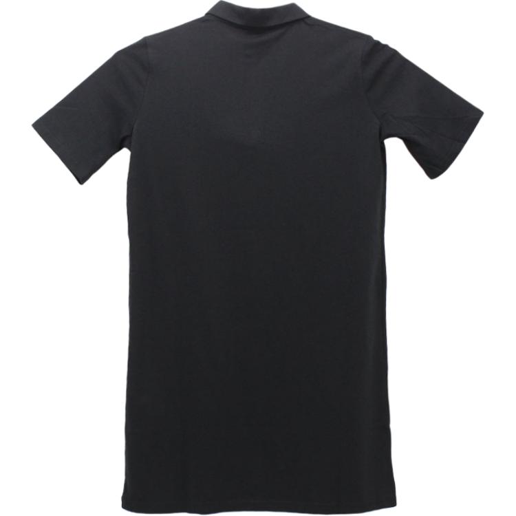 Nike Solid Color Casual Comfortable Short Sleeve Dress Women dresses Black White HJ8149-010