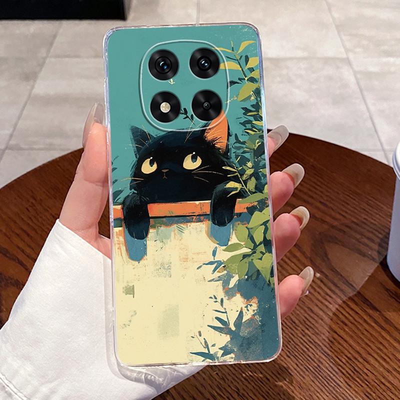Cover For Xiaomi Poco X7 Case Luxury Aesthetic Cute Cat Fashion Astronaut Transparent Soft Silicone TPU Bumper Casing 24095PCADG