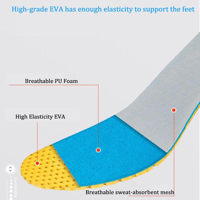 1Pair Shoes Insoles Honeycomb Breathable Shock absorbing Insole for Feet Arch Support Orthopedic Shoe Sole Non Slip Shoe Pads