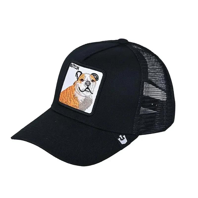 Șepci de baseball Bărbați, femei, șapcă snapback hip hop, cu animale de modă, broderie de vară, șapci de camioner din plasă respirabilă, îmbrăcăminte de stradă, os
