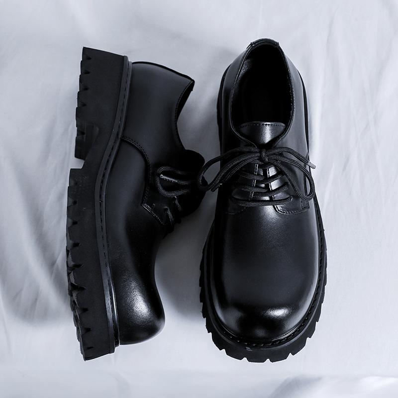 FashionSpring Мужская платформа Breathe Small Leather Shoes Новая модная тенденция — фото 6