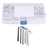 340Pcs Set Screw 304 Stainless Steel End Hex Adapter Machine 6 Wrench Hardware Parts