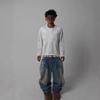 European and American Y2K Dark Style Letter Printed Long Sleeved Gothic Street Top for Men and Women