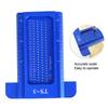 Precision Marking T-Rule, Aluminum Alloy Hole Positioning Scribing Gauge Woodworking Measuring Tool(Blue)