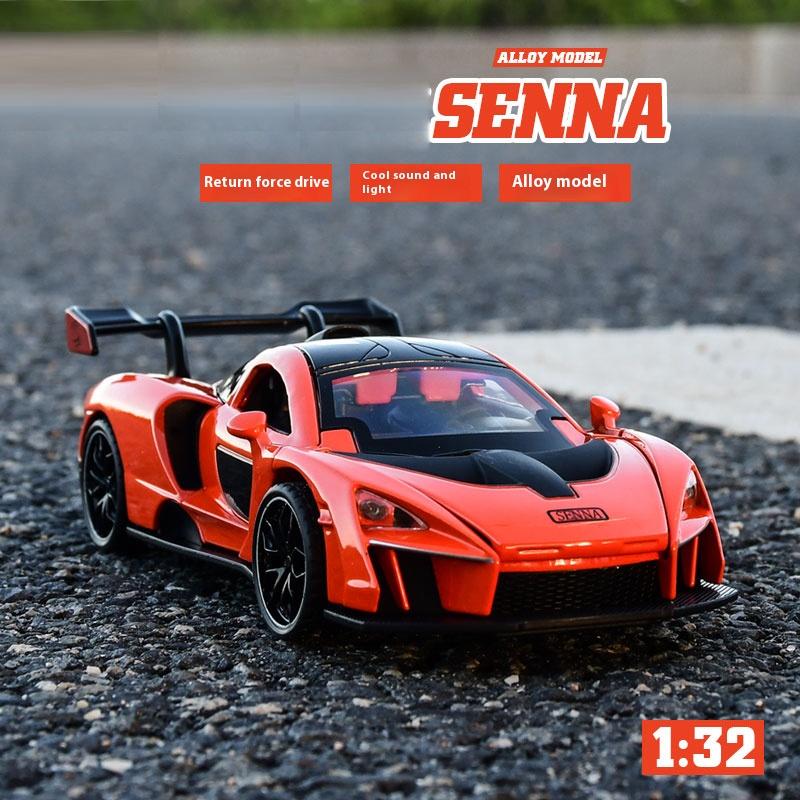 1/32 McLaren Senna Alloy Car Model Diecasts Metal Toy Vehicles Model Simulation Sound and Light Collection Kids Birthday Gifts