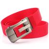 Nový pánský pásek na dojíždění s automatickou přezkou Nylonový pás, univerzální dvouvrstvý silný pás pro venkovní volný čas