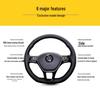 Genuine Leather Suede Steering Wheel Cover for Baojun 530/730 (2017-2021) - Hand-Stitched and Fully Wrapped.