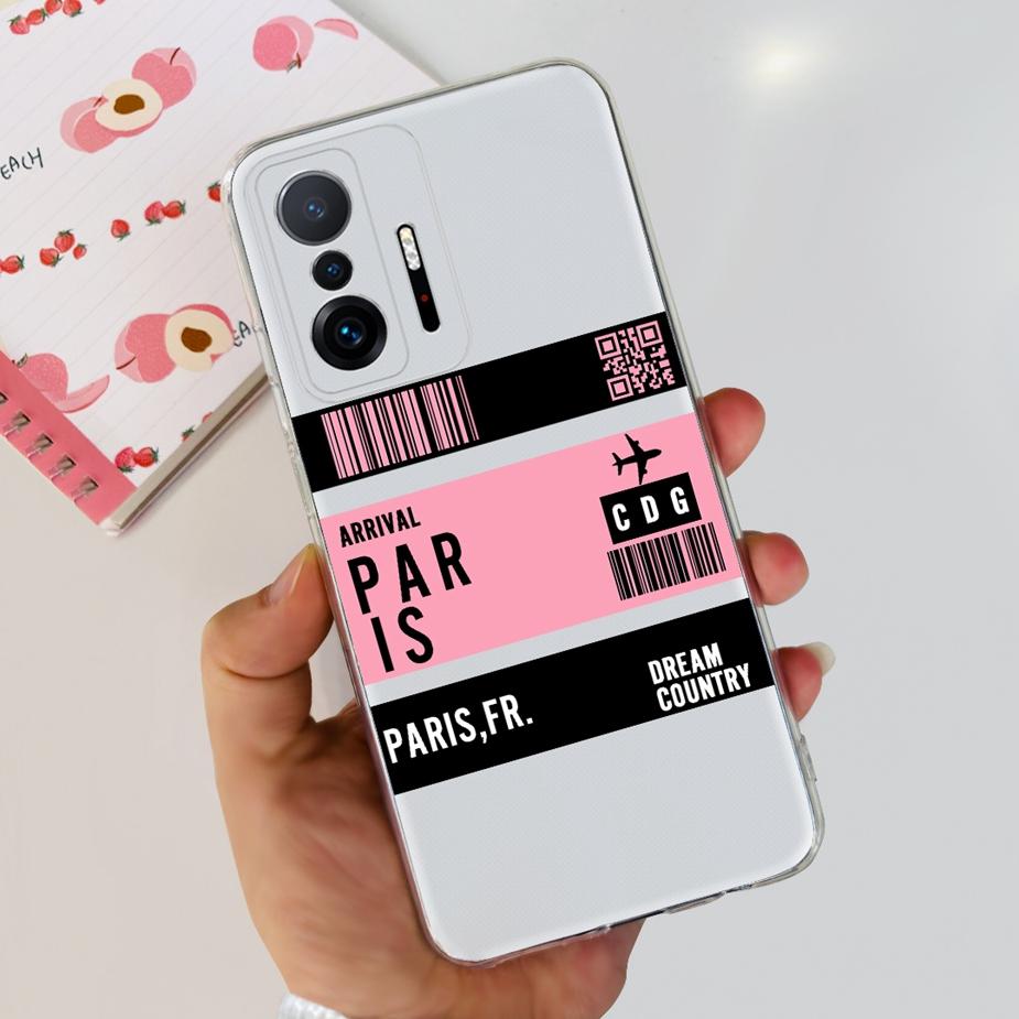 For Xiaomi 11T Pro Case New Fashion Back Cover Silicone Soft TPU Phone Case For Xiaomi Mi 11T Pro 11TPro Mi11T Full Coque Bumper