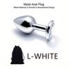 5 Size Black Butt Plug Metal Anal Plug Jewelry Base Beginner To Expert G-point Massage Dildos Adult Women Toys Adult Sex Toys