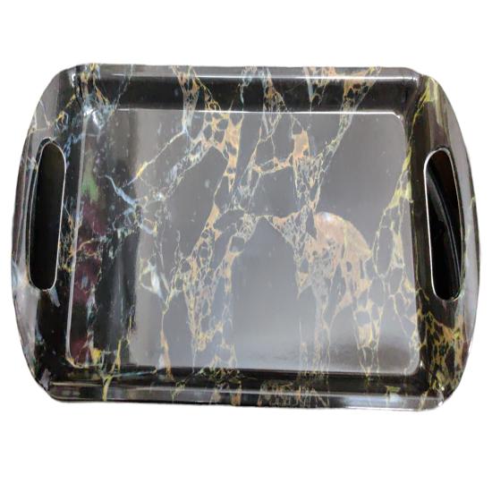 

@ Marble Design Serving Tray With Serving Tray 14 Inches 2Pcs o507 MJ-775-60%OFF