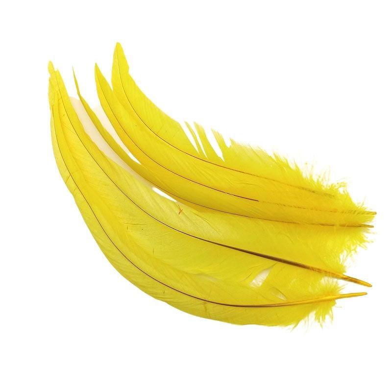 20Pcs Rooster Cock Pheasant Tail Feathers Plumes Diy Headdress Halloween Decoration Wedding Christmas Craft Supplies Accessories