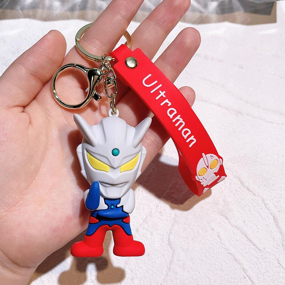 Adorable Ultraman Keychain Silicone Accessories For Backpack And Christmas Tree