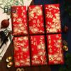 6Pcs Red Envelopes Chinese Spring Festival Red Pocket Envelope 2025 Year of The Snake Lucky Money Envelopes for Lunar New Year