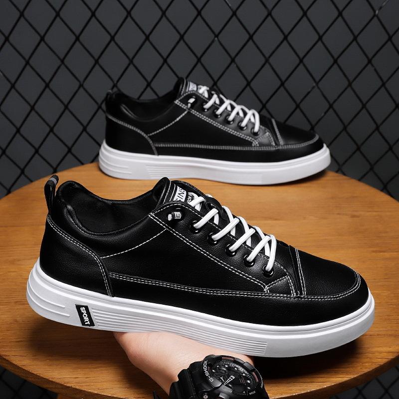 Desinger New Men Leather Casual Shoes Outdoor Wild Sneakers Men Flats Shoe Loafers Fashion High End Sports Shoes Tenis Masculino