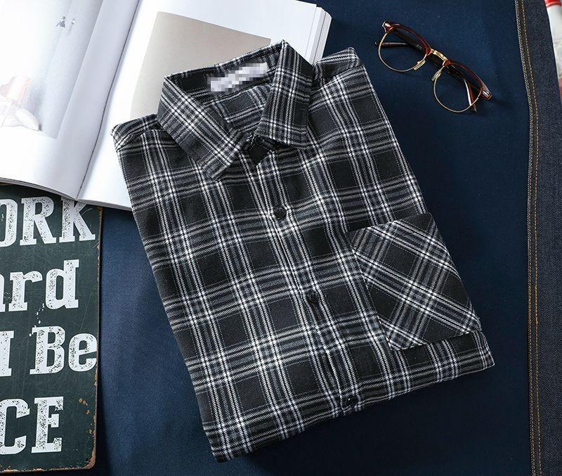 Retro Plaid Women's Long Sleeve Korean-Style Loose Casual Shirt for Spring, Summer, and Autumn