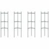 VidaXL Cages à tomates 4 pcs 116 cm acier et PP, support pour plants de tomates, cage de plantes de tomates, treillis pour 3281483